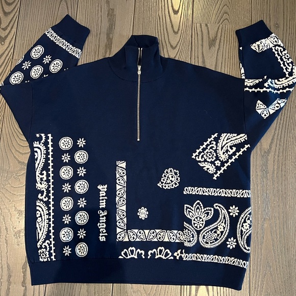 Palm Angels paisley-intarsia jumper, - Picture 9 of 11